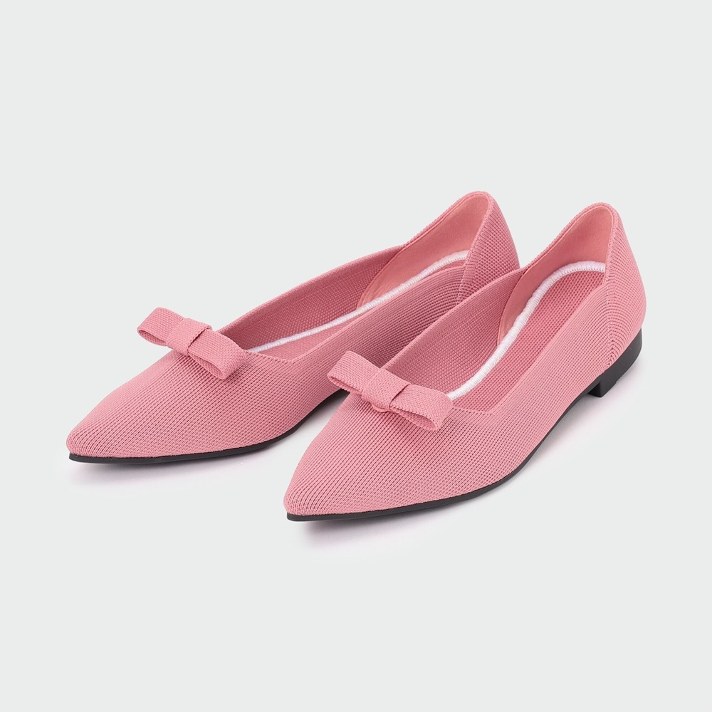 PLST (Japanese brand) recycled knit airy shoes • pink  • sz: 8